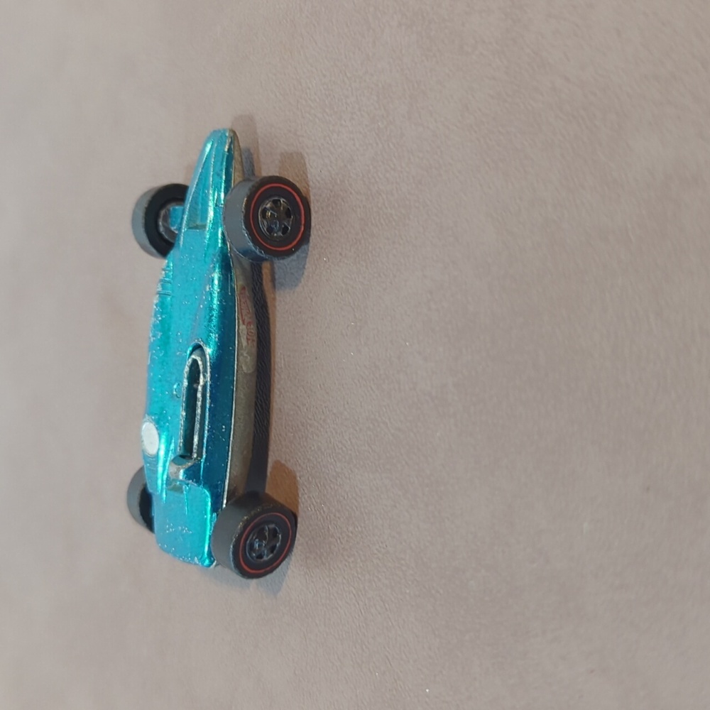 Vintage 1969 Hot Wheels Redline Shelby Turbine Spectra Flame Aqua Blue Mattel - Picture 3 of 6